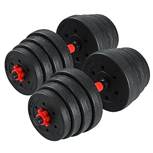 BG BỘ 40KG TẠ MIẾNG NHỰA ĐEN CAO CẤP ĐA NĂNG ĐIỀU CHỈNH CÂN NẶNG LỰC TẬP ( hàng nhập khẩu)