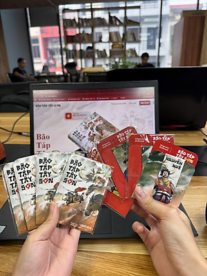 (Postcard chân dung Quang Trung, in màu toàn bộ) BÃO TÁP TÂY SƠN – Trần Hoàng Vũ – Vietales