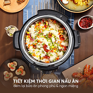 Nồi áp suất cơ Elmich 5L PCE-8792, công suất lớn 1000W, dung tích 5L, tuyệt đối an toàn với van xả tự động được thiết kế trên nắp nồi, bảo hành 24 tháng, đổi trả 12 tháng - Hàng chính hãng