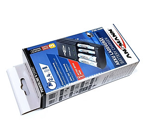Combo Bộ sạc ANSMANN POWERLINE 4 Smart kèm 4 pin AA-2500 - Hàng Nhập Khẩu