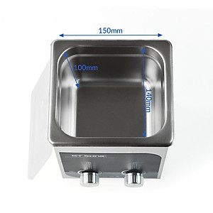 Máy rửa siêu âm GTsonic T2 – 2L, công nghệ sóng siêu âm hiện đại, làm sạch nhanh mọi vết bẩn, vết hoen ố và cặn bám trên bề mặt sản phẩm, phù hợp trang sức, mắt kính, đồng hồ, linh kiện điện tử – Hàng chính hãng