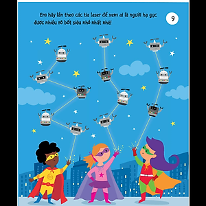 Sách 90++ Trò Chơi Phát Triển Chỉ Số Iq Cho Bé - Các Siêu Anh Hùng