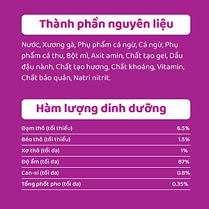 [Combo 12 Gói] Thức Ăn Cho Mèo WHISKAS 1+ years Vị Cá Ngừ 80g/Gói