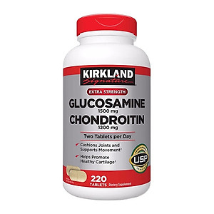 Glucosamine 1500mg Chondroitin 1200mg Kirkland Signature Mỹ- Giảm các triệu chứng đau nhức xương khớp hiệu quả - QuaTangMe Extaste