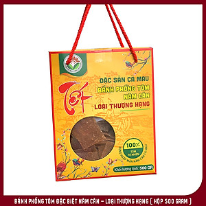 Đặc sản Cà Mau - Bánh Phồng Tôm Năm Căn - Loại Thượng Hạng ( Hộp 500 GRAM )
