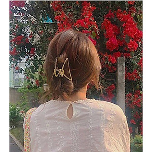 Kẹp tóc sau kim loại đơn giản trang trí tóc phong cách Vintage