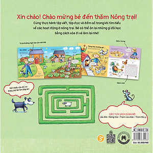 Sách Let’S Go To The Farm - Nào Mình Cùng Đến Nông Trại (Học Mà Chơi - Dễ Dàng Viết / Xóa) (Song Ngữ Anh - Việt)