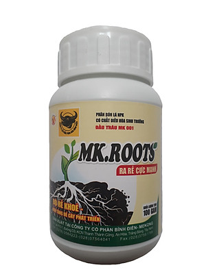 03 hộp Phân bón đầu trâu MK ROOTS giúp Ra rễ cực mạnh - Bật chồi - Đẻ nhánh hộp 100g
