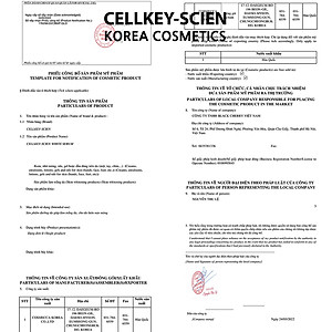 Tinh Chất Tế Bào Gốc Tái Tạo Phục Hồi Trẻ Hoá Da Cấp Ẩm Dưỡng Trắng Chống Lão Hoá Cellkey-Scien White Serum 30ml