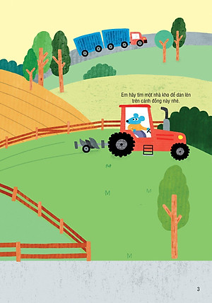Sách Bóc Dán Thông Minh - Máy Kéo Và Xe Tải