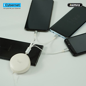 Cáp sạc nhanh 2.1A 3 trong 1 Remax Sury Series RC185th -Hàng chính hãng