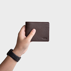 Ví nam da bò Trita ( Thời trang nam gấp 2 ngang - Ví da RVN08 )