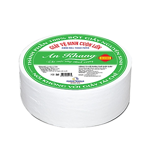 Combo 5 cuộn giấy vệ sinh An khang Soft 900 giấy hai lớp một cuộn 900gr | 100% bột giấy nguyên sinh