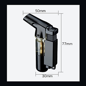 Vỏ Hộp Quẹt Bật Lửa Gas BCK862 Khò 1 Tia Mạnh Mẽ Nhìn Rõ Lượng Gas - Nhiều Màu