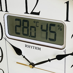 Đồng hồ treo tường hiệu RHYTHM - JAPAN  CFG708NR06 (Kích thước 30.0 x 35.5 x 5.4cm)