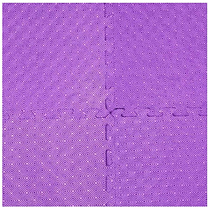 Bộ 4 tấm Thảm xốp lót nền nhà ECOBABY, thảm xốp chống va đập, không thấm nước đạt tiêu chuẩn Mỹ và Châu Âu - kích thước 1 tấm 50x50cm, độ dày 1cm - màu tím