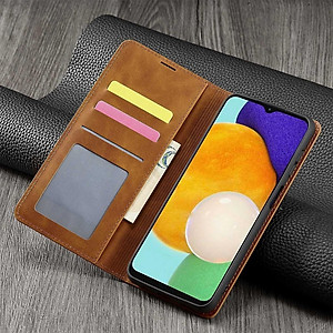 Bao da bò non dạng ví dành cho Samsung Galaxy A54 , A34 , A14 4G , A05 , A05s Hãng Forwenw Có ngăn cài thẻ, ví đựng tiền tiện lợi - Hàng chính hãng