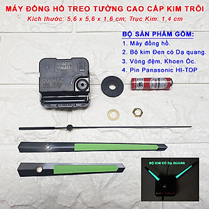 Máy Đồng Hồ Eastar Kim Trôi Độ Chính Xác Cao – Bộ Kim Đen Có Dạ Quang + Pin Panasonic HI-TOP