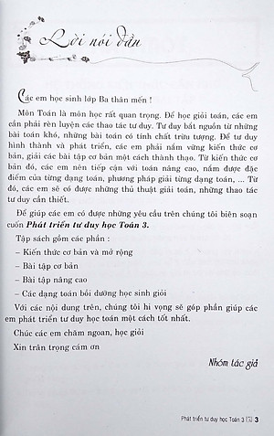 Sách Phát Triển Tư Duy Toán 3