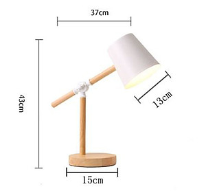 Đèn bàn trang trí phòng KASADIN thân gỗ độc đáo