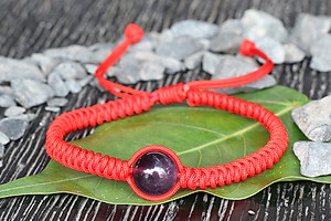 Vòng Tay Kết Dây Hạt Thạch Anh Tím Ngọc Quý Gemstones GA19