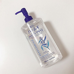 Dầu tẩy trang Ý Dĩ Kumano Hatomugi Reihaku Cleansing Oil làm sạch và dưỡng ẩm da (500ml) - Hàng chính hãng