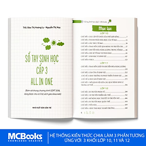 Sổ Tay Sinh Học Cấp 3- All In One (Cập Nhật Chương Trình SGK Mới)