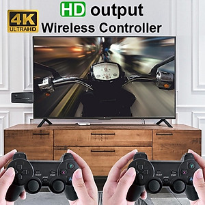Bộ Máy Retro Gamestick M8 64G 2 tay cầm kết nối HDMI cho màn hình Tivi máy tính máy chiếu hàng nhập khẩu