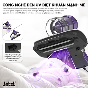 Máy hút bụi giường nệm diệt khuẩn JETZT J7 PRO đa năng, hàng chính hãng