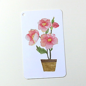 Giấy vẽ màu nước Postcard 40 tờ, vẽ các loại màu nước đẹp, vẽ đẹp cả chì giấy dày 300gsm khổ (8 x 13) cm ARW157 Green Art  - Hàng chính hãng