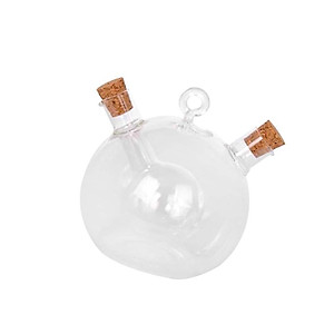 2-Outlet Glass Olive Oil Jar Vinegar Bottle Kitchen Sauce