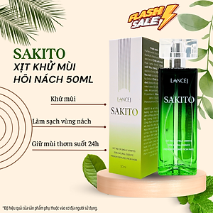 Xịt Khử Mùi Hôi Nách SAKITO LANCEJ 50ml, Khử Mùi Toàn Thân, Ngăn Tiết Mồ Hôi, Lưu Hương Suốt 24H