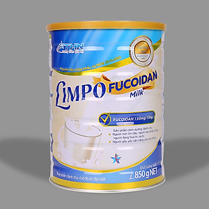 LIMPO MILK FUCOIDAN 850G - Sữa bột dinh dưỡng dành cho người hoá trị, xạ trị, người mới ốm dậy, người sau phẫu thuật