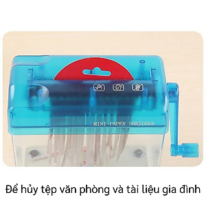 Máy hủy giấy văn phòng và gia đình, Máy cắt giấy mini, Máy hủy bill tính tiền, hóa đơn thanh toán, hủy tài liệu trên giấy A4, A5