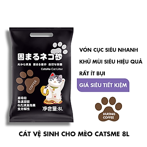 Cát Đất Sét Vệ Sinh Cho Mèo Catsme 8L Nhiều Mùi