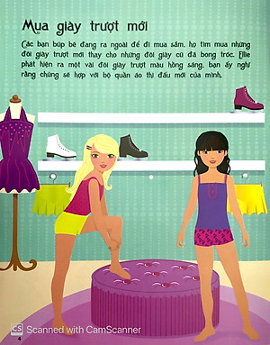 Sách Dán Hình Sáng Tạo Trang Phục Búp Bê - Duyên Dáng Trên Sân Băng