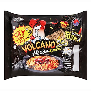 Thùng 24 Gói Mì Xào Koreno Vị Gà Phomai Volcano 118g