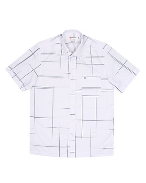 Áo sơ mi nam tay ngắn form suông vạt ngang Khatoco A1MN498T2-CNIN476-2603-N