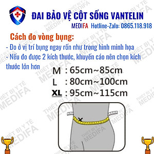 Đai Bảo Vệ Cột Sống Thắt Lưng VANTELIN bảo vệ cột sống, đai bảo vệ khớp số 1 Nhật Bản