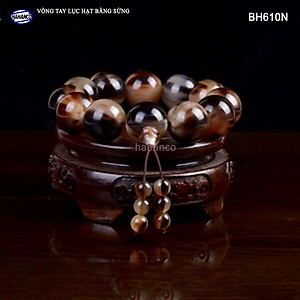 Vòng Sừng Bò Châu Phi vân nưa đuôi Hồ Lô (BH611N) Mang Đến May Mắn Cho Bạn và Gia Đình - Bracelet of HAHANCO