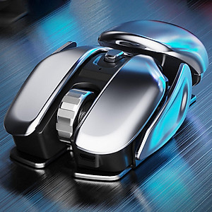 PX2 Wireless Mouse Rechargeable Metal Silent for PC Laptop Gaming Desktop