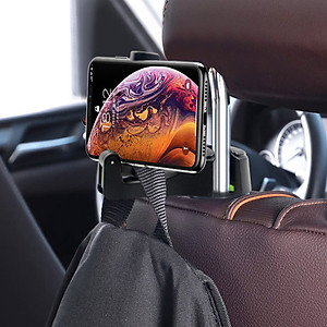 Móc treo đồ sau ghế kiêm giá đỡ điện thoại đa năng trên ô tô CS-G01