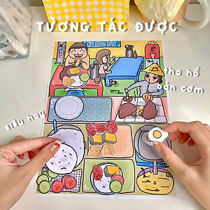 Bộ Tranh Tương Tác Cô Tiên Xanh - Tiệm Cơm Tấm Sườn Bì Chả
