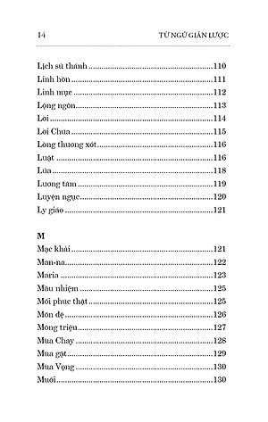 TỪ NGỮ GIẢN LƯỢC – Tìm Hiểu Đức Tin – Giáo Lý – Phụng Vụ