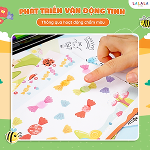 Bộ Tranh Tô Màu Vân Tay Cho Bé - Vân Tay Diệu Kỳ Finger Painting Kèm Màu Vân Tay - Lalala Baby