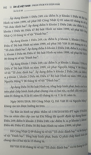 Án lệ Việt Nam – Phân tích và luận giải (Tập 2: từ án lệ 44 đến án lệ 70) – tái bản lần thứ nhất