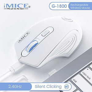 Chuột gaming không dây bluetooth sạc pin HXSJ G-1800 cho game thủ chơi game chuyên nghiệp kết nối Wireless 2.4G - Hàng chính hãng