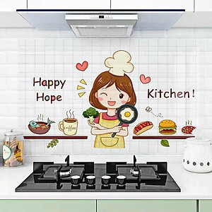 Giấy Dán Tường Cách Nhiệt, Chống Dầu Mỡ Dành Cho Bếp - Decal 3D Họa Tiết - HÀNG CHÍNH HÃNG MINIIN