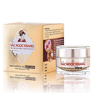 Kem Dưỡng Da Ban Đêm Sắc Ngọc Khang 30g giúp dưỡng ẩm, hỗ trợ mờ thâm nám, sạm, tàn nhang