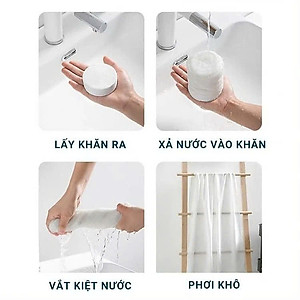 Khăn tắm nén du lịch vải cotton mềm mại thấm hút tốt, tiện lợi kích thước 70x140 cm dùng nhiều lần - compressed towel